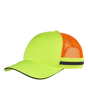 Big Accessories BA661 Safety Trucker Cap - 