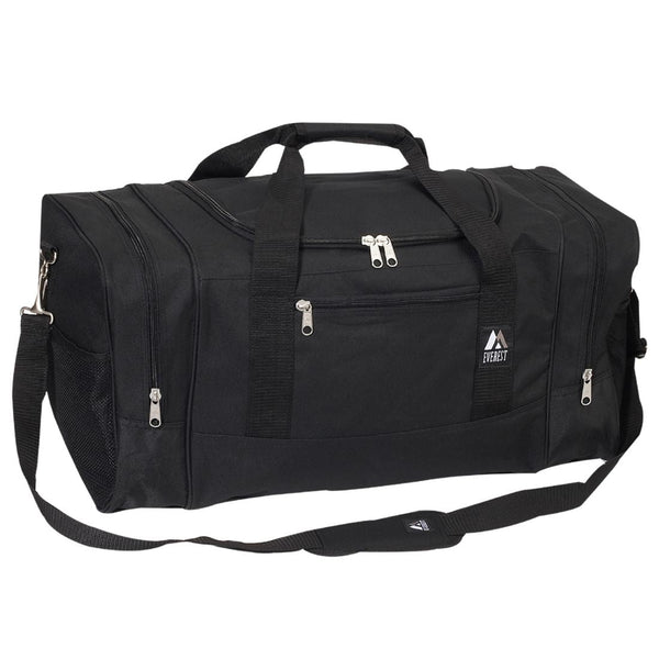 Everest Spacious Sporty Gear Duffel Bag Black