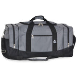 Everest Spacious Sporty Gear Duffel Bag Dark Gray / Black