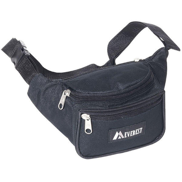 Everest Signature Waist Fanny Pack Travel Pouch Black