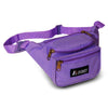 Everest Signature Waist Fanny Pack Travel Pouch Dark Purple/Black