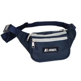 Everest Signature Waist Fanny Pack Travel Pouch Navy/Gray