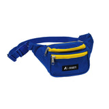 Everest Signature Waist Fanny Pack Travel Pouch Royal Blue / Yellow