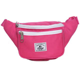 Everest Two-Toned Signature Waist Pack Hot Pink / White