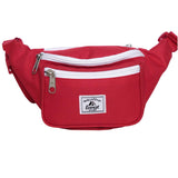 Everest Two-Toned Signature Waist Pack Red / White