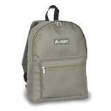 Everest Backpack Book Bag - Back to School Basic Style - Mid-Size Olive