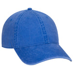 Otto 6 Panel Low Profile Dad Hat, Garment Washed Pigment Dyed Cotton Twill - 18-711 - Picture 6 of 15