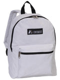 Everest Backpack Book Bag - Back to School Basic Style - Mid-Size White