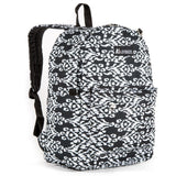 Everest Backpack Book Bag - Back to School Classic in Fun Prints & Patterns Black/White Ikat