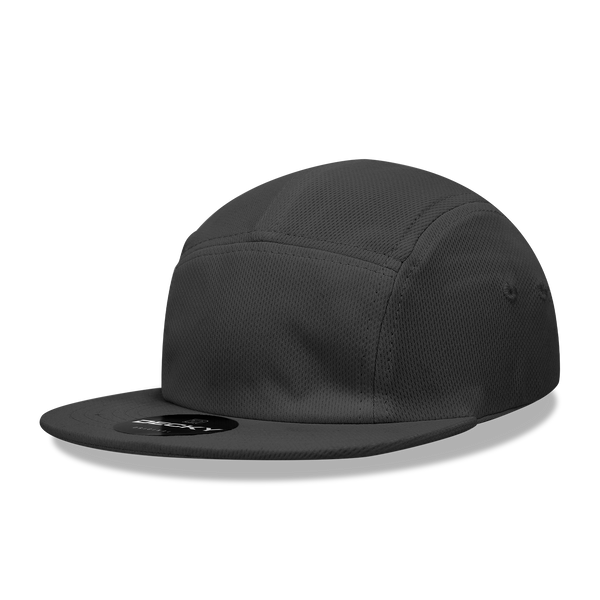 Decky 1000 5 Panel Racer Racing Jockey Hat, Camper Cap Performance Mesh