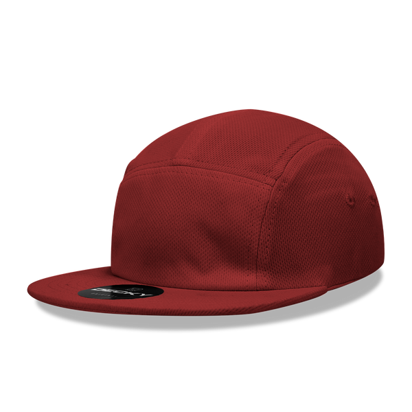 Decky 1000 5 Panel Racer Racing Jockey Hat, Camper Cap Performance Mesh