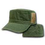 Vintage Torn Flat Top Cap GI BDU Fatigue Hat Military Patrol - Rapid Dominance 101 - Picture 5 of 7