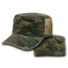 Vintage Torn Flat Top Cap GI BDU Fatigue Hat Military Patrol - Rapid Dominance 101