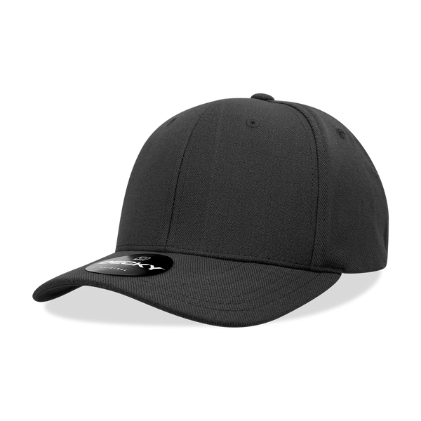 Decky 1016W Curve Bill Flex Hat, 6 Panel Structured Flex Cap - CASE Pricing