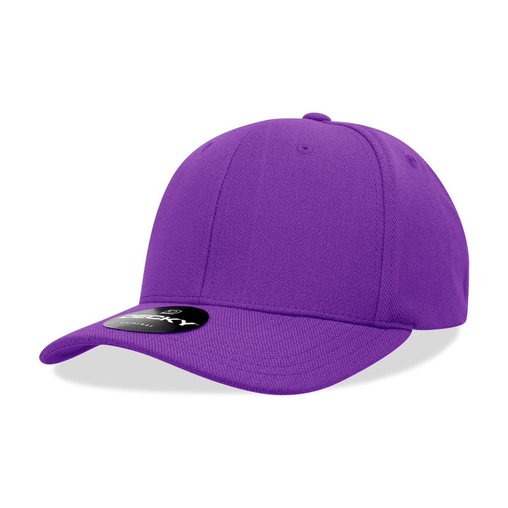 Structured Panel Flex Hat, – Decky Wholesale 1016W The Park Bill 6 Cap - Flex Curve