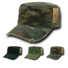 Vintage Torn Flat Top Cap GI BDU Fatigue Hat Military Patrol - Rapid Dominance 101