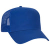 OTTO CAP 102-664 5 Panel Low Profile Mesh Back Trucker Hat, Cotton Twill