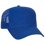 OTTO CAP 5 Panel Low Profile Mesh Back Trucker Hat, Cotton Twill - 102-664