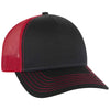OTTO CAP 102-664 5 Panel Low Profile Mesh Back Trucker Hat, Cotton Twill