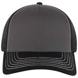 OTTO CAP 5 Panel Low Profile Mesh Back Trucker Hat, Cotton Twill - 102-664