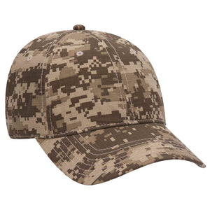 Otto Digital Camouflage 6 Panel Low Pro Baseball Cap, Cotton Ripstop Camo Hat - 103-1178 - 