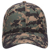 Otto Camouflage 6 Panel Low Profile Baseball Cap, Garment Washed Camo Dad Hat - 103-713