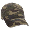 Otto Camouflage 6 Panel Low Profile Baseball Cap, Garment Washed Camo Dad Hat - 103-713
