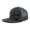 Lot of 6 Decky 5-Panel Trucker Snapback Hats Flat Bill Mesh Caps Bulk