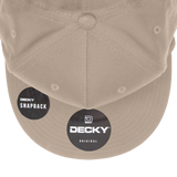 Decky 1041 Classic Flat Bill Golf Hat with Rope, Snapback - Pallet Pricing