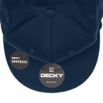 Decky 1041 - Classic Flat Bill Golf Hat with Rope, Snapback - Picture 35 of 50