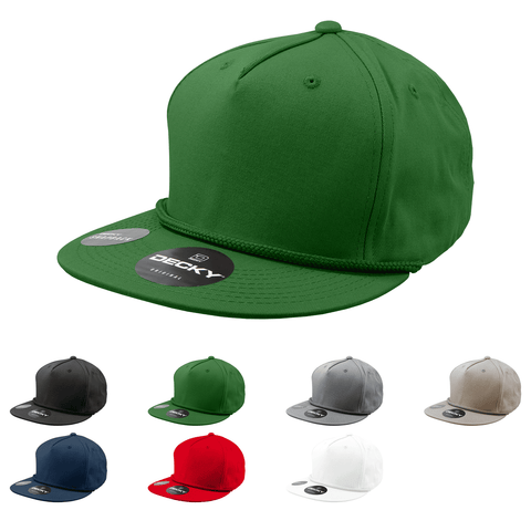 Decky 1041 - Classic Flat Bill Golf Hat with Rope, Snapback - Pallet Pricing