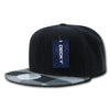 Decky 1045 Plaid Bill Snapback Hat, 6 Panel Flat Bill Cap