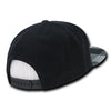 Decky 1045 Plaid Bill Snapback Hat, 6 Panel Flat Bill Cap
