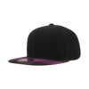 Decky 1045 Plaid Bill Snapback Hat, 6 Panel Flat Bill Cap
