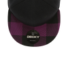 Decky 1045 Plaid Bill Snapback Hat, 6 Panel Flat Bill Cap