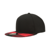 Decky 1045 Plaid Bill Snapback Hat, 6 Panel Flat Bill Cap