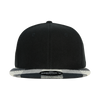 Decky 1045 Plaid Bill Snapback Hat, 6 Panel Flat Bill Cap