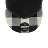 Decky 1045 Plaid Bill Snapback Hat, 6 Panel Flat Bill Cap