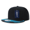 Decky 1045 Plaid Bill Snapback Hat, 6 Panel Flat Bill Cap