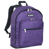 Everest Backpack Book Bag - Back to School Classic Size - Standard Black