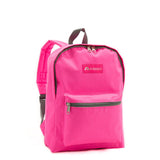 Everest Backpack Book Bag - Back to School Basic Style - Mid-Size Candy Pink