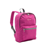 Everest Backpack Book Bag - Back to School Basic Style - Mid-Size Magenta Orchid