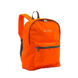 Everest Backpack Book Bag - Back to School Basic Style - Mid-Size Tangerine