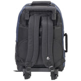 Everest Wheeled Backpack Rolling Carry On Suitcase on Wheels Black