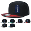 Decky 1045 Plaid Bill Snapback Hat, 6 Panel Flat Bill Cap