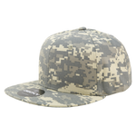 Decky 1047 - Digital Camo Snapback Hat, 6 Panel Camouflage Flat Bill Cap - Picture 2 of 148