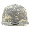 Decky 1047 Digital Camo Snapback Hat, 6 Panel Camouflage Flat Bill Cap
