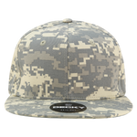 Decky 1047 - Digital Camo Snapback Hat, 6 Panel Camouflage Flat Bill Cap - CASE Pricing - Picture 4 of 148