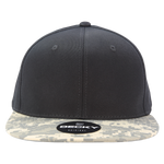 Decky 1047 - Digital Camo Snapback Hat, 6 Panel Camouflage Flat Bill Cap - Picture 8 of 148