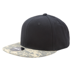 Decky 1047 - Digital Camo Snapback Hat, 6 Panel Camouflage Flat Bill Cap - CASE Pricing - Picture 7 of 148